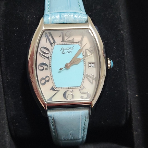 Luxury Picard & Cie Leather Stainless Watch - Picture 6 of 15